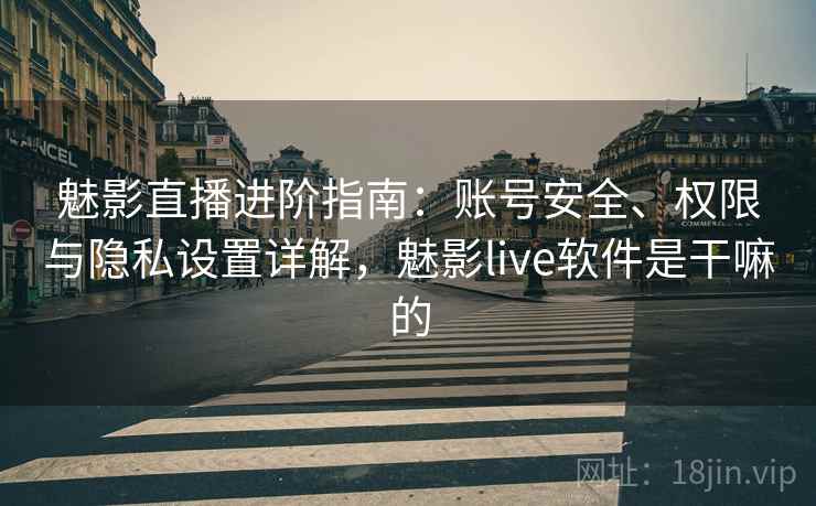 魅影直播进阶指南:账号安全、权限与隐私设置详解,魅影live软件是干嘛的 魅影直播进阶指南:账号安全、权限与隐私设置详解,魅影live软件是干嘛的