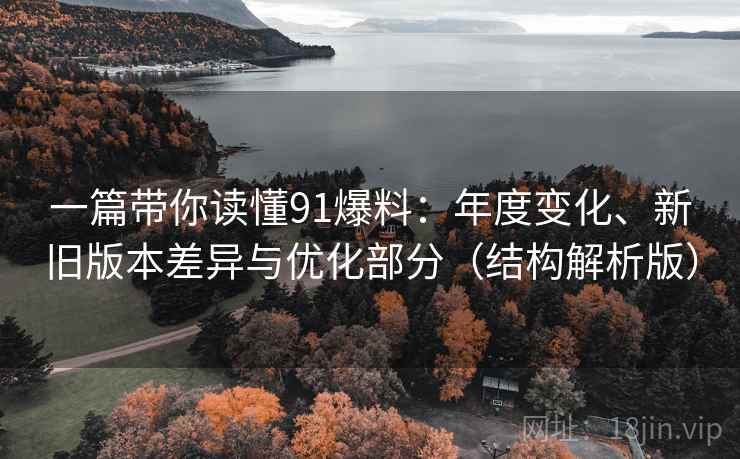 一篇带你读懂91爆料：年度变化、新旧版本差异与优化部分（结构解析版）