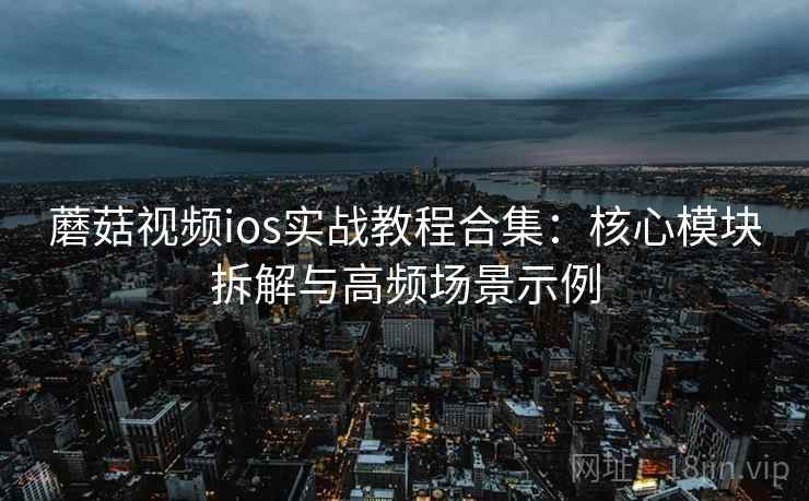 蘑菇视频ios实战教程合集：核心模块拆解与高频场景示例