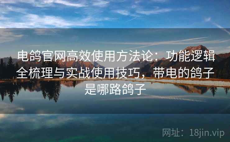 电鸽官网高效使用方法论：功能逻辑全梳理与实战使用技巧，带电的鸽子是哪路鸽子