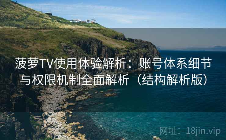 菠萝TV使用体验解析：账号体系细节与权限机制全面解析（结构解析版）