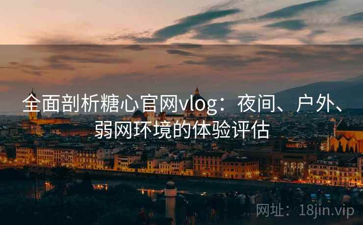 全面剖析糖心官网vlog：夜间、户外、弱网环境的体验评估