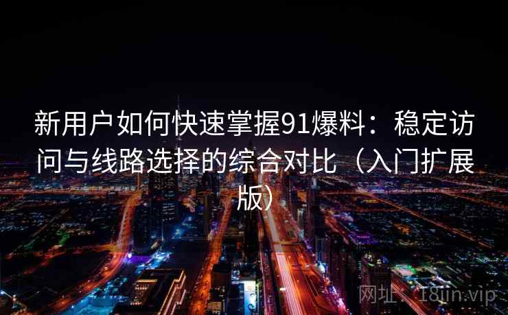 新用户如何快速掌握91爆料：稳定访问与线路选择的综合对比（入门扩展版）