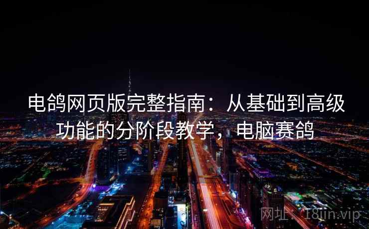 电鸽网页版完整指南：从基础到高级功能的分阶段教学，电脑赛鸽
